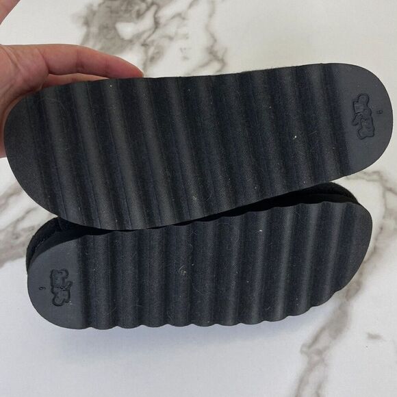 Coach Women's Size 6B Black Hadley Monogram Felt Slip On Clog Shoes NEW Platform - Picture 8 of 16